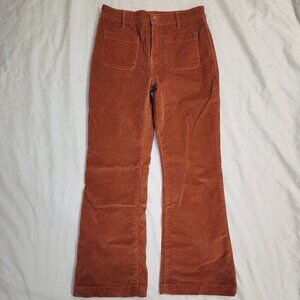 Avec Les Filles | Flare Leg Patch Pocket Corduroy Pants